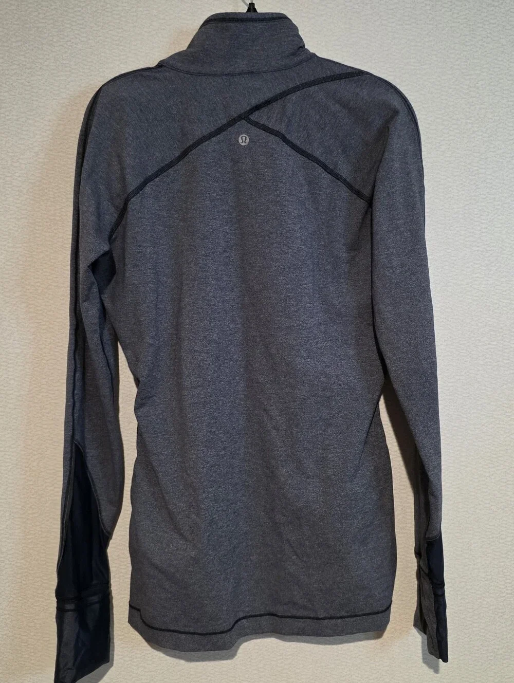 Lululemon Heathered Blue Quaterzip Pullover Womens Size 10